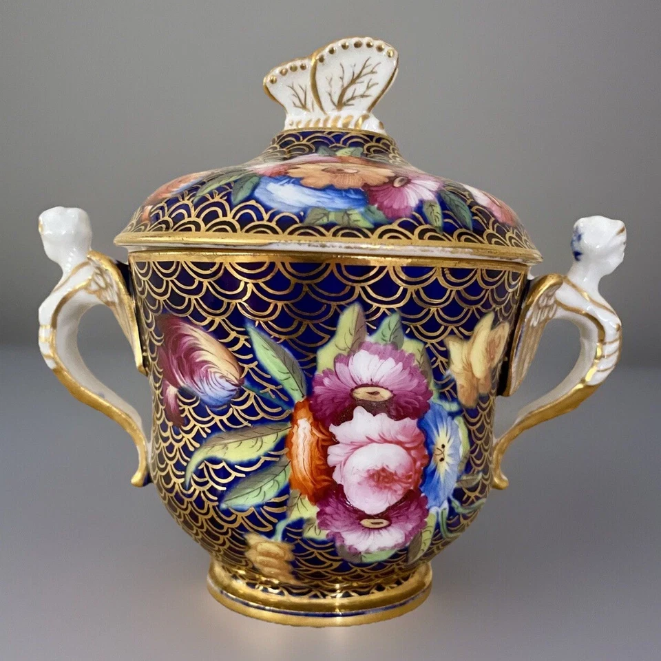 Antiguo patrón de taza de chocolate Spode de porcelana #1166 ultra raro Foto 4 de 4