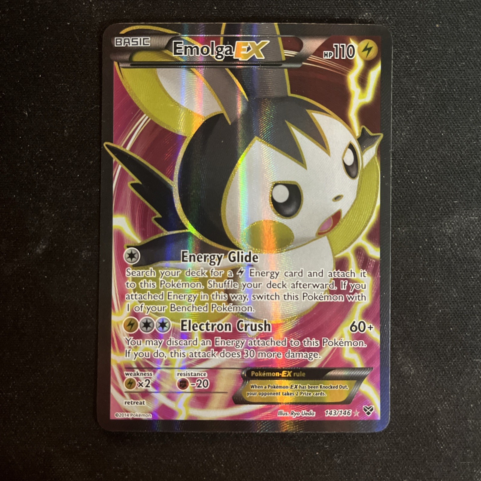Emolga ex 2014 XY #143/146 Holo (Full Art) Price Guide - Sports