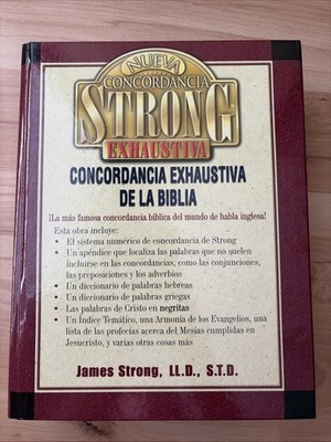 Nueva Concordancia STRONG Exhaustiva de la Biblia By: James Strong Hardback 2005