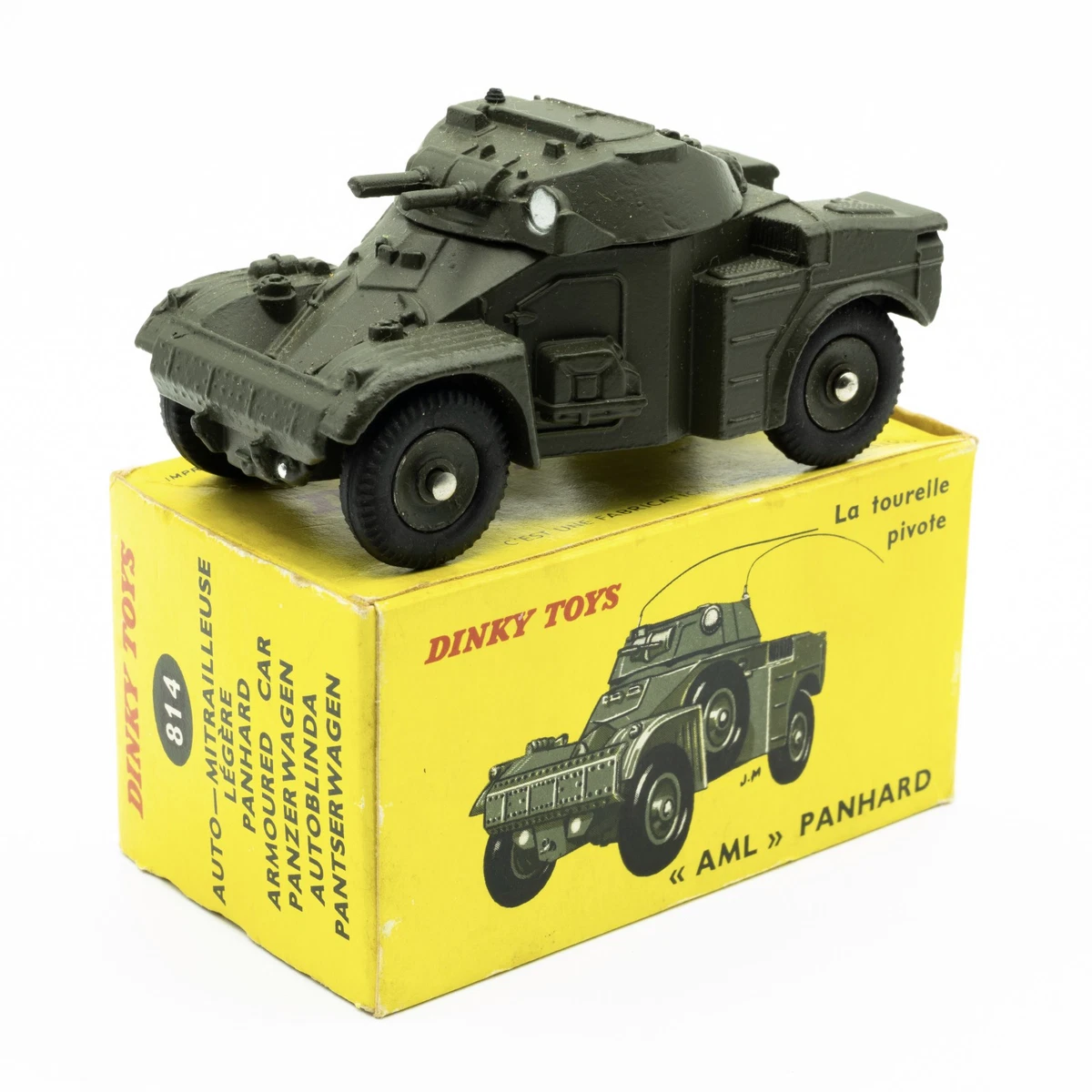 Dinky Toys 80A F – Panhard EBR – Char Automitrailleuse 1/43 – Zamac