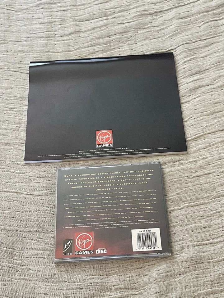 Dune Game CD ROM Manual Sandworm Box Variant 1992 Rare European Version Vintage - Image 2 of 4
