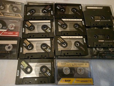 20+ BASF Chrome Maxima Super II Ferro 60 90 100 Audio Cassette Kassette 