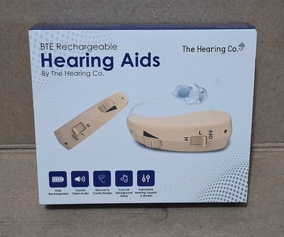 BTE Rechargeable Hearing Aids The Hearing Co. New in Box