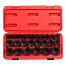 Sunex 2645 Tools 26-piece 1/2 In. Drive Metric Impact Socket Set
