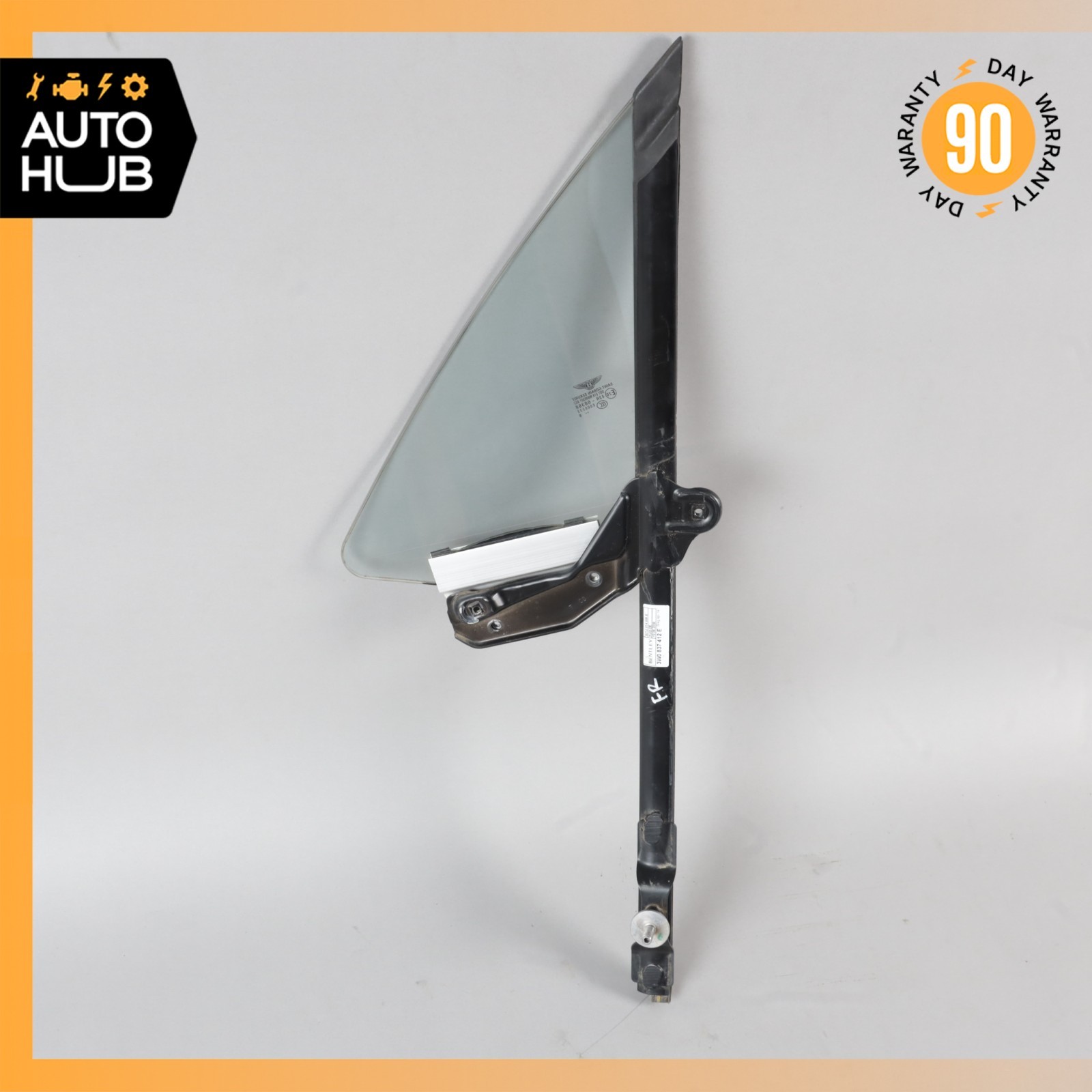 03-10 Bentley Continental GT Coupe Front Right Side Door Vent Window Glass OEM