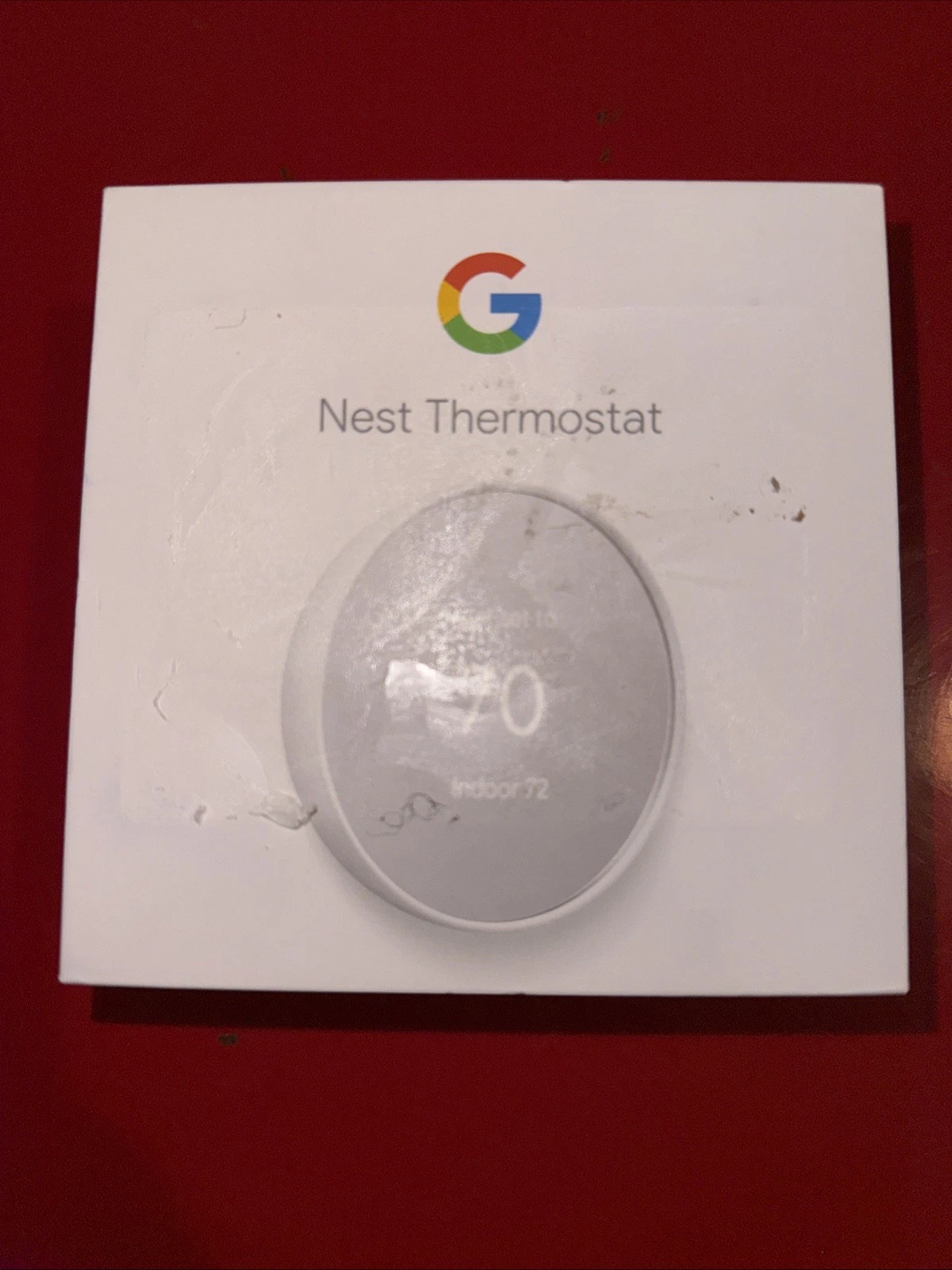 Google Nest Smart Thermostat, Snow - GA01334-US