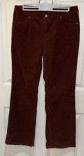 NWOT LANDS END BOOTCUT LEG FIT 2 CORDUROY JEANS PANTS RUST SZ 8