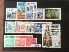 Andorra Complete Year 1991 MNH ** Superb