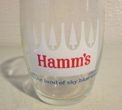 Hamm's Hamms Beer  Glass for Taster with Gold Rims excellent condition 3'' x 2''