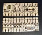Vintage Star Wars Death Star CARDBOARD BACKDROP Pair 2 Set Original 1978 Kenner