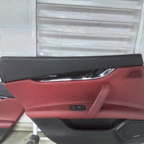 2017 MASERATI QUATTROPO Driver Side Rear Interior Trim Panel Black/Red TRIM UDHS