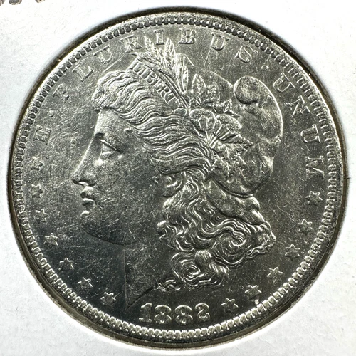 1882-O $1 Morgan Silver Dollar, UNC/AU Slider (88743)