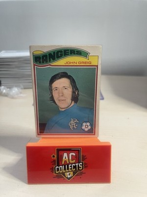 TOPPS - FOOTBALL (SCOTTISH GREEN BACK 1978) - #075 - RANGERS - JOHN GREIG 
