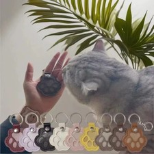 Pet Hair Memorial Keychain PU Leather Keepsake Locket for Cat Dog Fur Pet Hair S