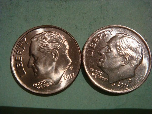 Photo of a 2012-P Roosevelt Dime from an eBay listing that sold on Jul 16, 2026