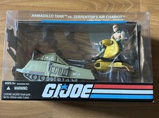 25th Anniversary G.I.Joe Armadillo Tank Vs Serpentor Air Chariot - NEW