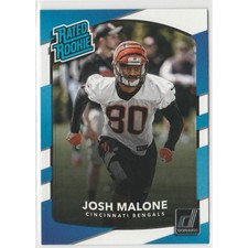 2017 Donruss Josh Malone #321 Rated Rookie Card Cincinnati Bengals. rookie card picture