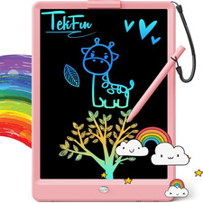 LCD Writing Tablet Doodle Board, 10Inch Colorful Drawing Pad for Kids, Mess Free