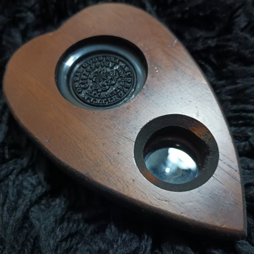 Ouija Victorian Spirit Board Hand Engraved Occult Candle Planchette Included - Picture 18 of 24