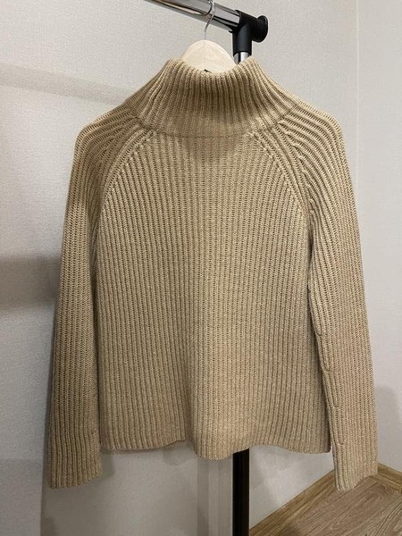Women DRYKORN Turtleneck Jumper Beige Wool 38 / M