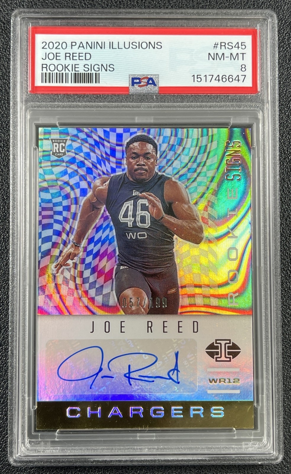 Joe Reed Panini Illusions Rookie Signs #RS45 Base