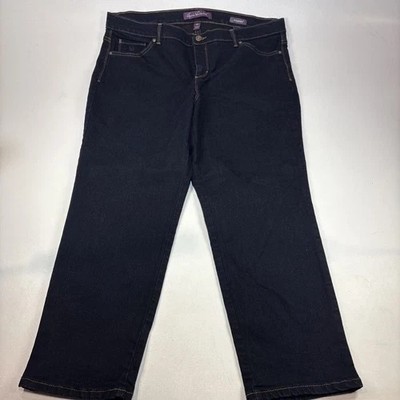 Gloria Vanderbilt  Slimming Effect Amanda Women Jeans Sz 18w 36x30 Dark Wash