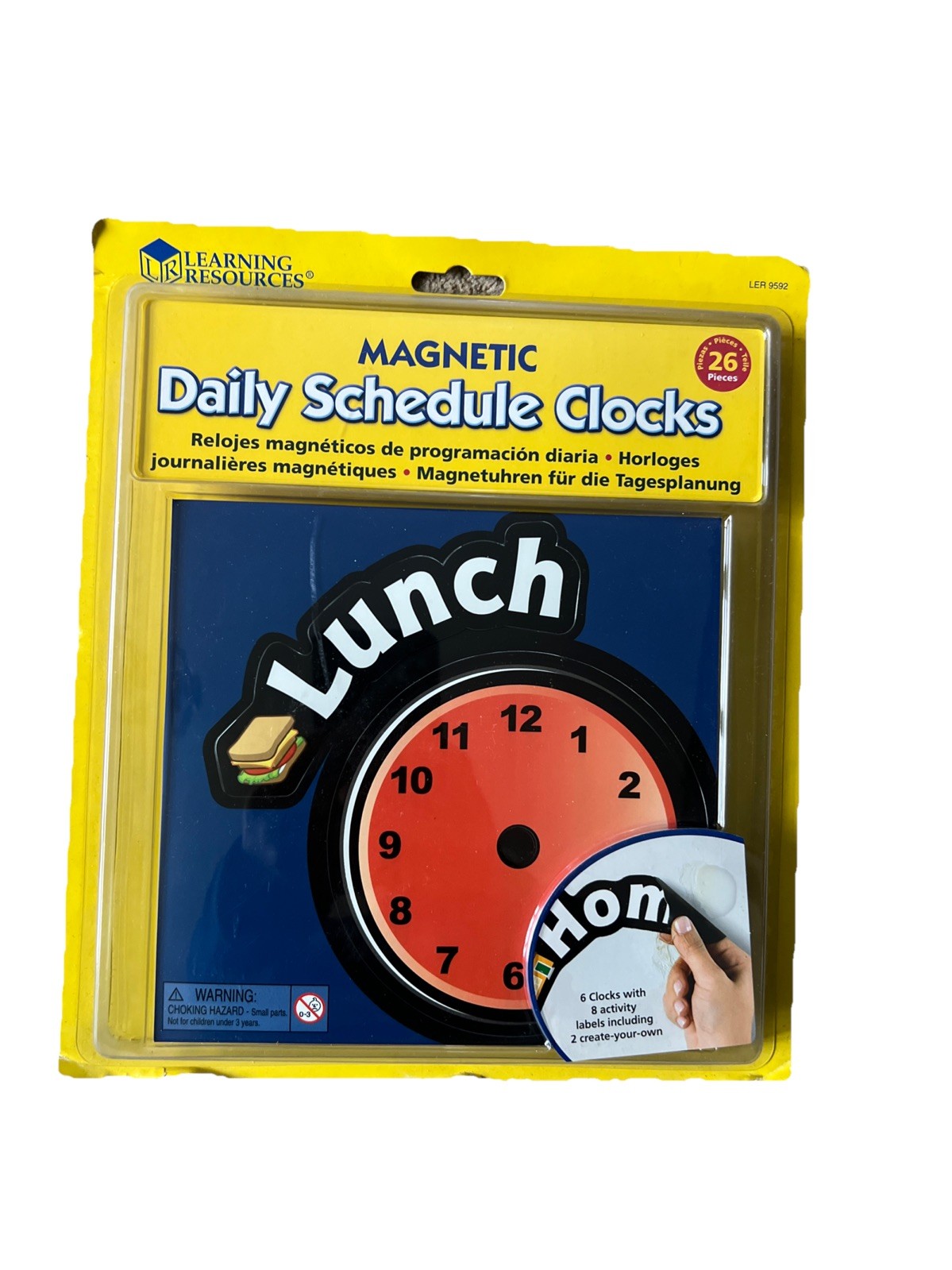 Learning Resources Magnetic Daily Schedule Clocks