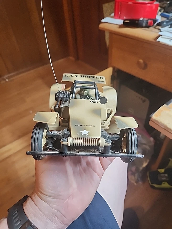 De colección Raro Tyco F.A.V. Vehículo de ataque rápido Hopper coche de radiocontrol con control remoto no funciona Foto 4 de 4