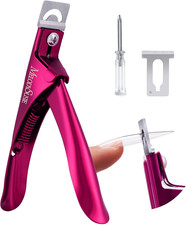 Acrylic Nail Clippers, Nail Clippers Cutters for Acrylic Nails Fake Nail Tips, A