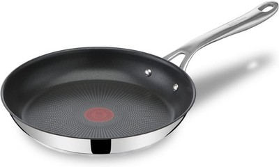 Tefal Jamie Oliver by Cook's Direct On Brat-Pfanne 24 cm, Antihaft, Edelstahl