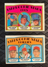 1972 Topps Baseball Rookie Stars #14 Phillies #61 Cubs - EX+