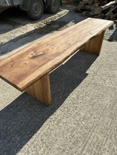 English Waney Edge Elm Bench