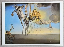 SALVADOR DALI "THE TEMPTATION OF ST. ANTHONY" OFFSET LITHOGRAPH POSTER PRINT
