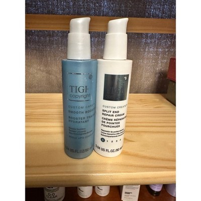 TIGI Copyright Custom Care Hair Shine Booster & Split End Repair Cream set 