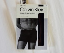 Calvin Klein 3 PACK Mens Micro Stretch Boxer Brief Black Size Large