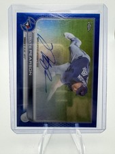 2022 Topps Chrome - Chrome Veteran Autographs Nate Pearson Blue Refractor /150 