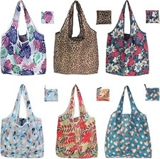 6 Pack Reusable Grocery Bags Heavy Duty with Handles, Reusable Shopping Bags for