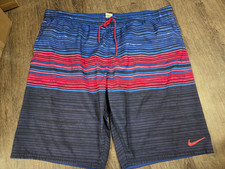 Nike Blue Drawstring Waist Mesh Lined Swim Trunks Board Shorts 3XL Tall