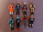 G.I. Joe action figures lot ARAH cobra 8 figures