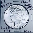 1926 S PEACE SILVER DOLLAR HI GRADE GENUINE U.S. MINT RARE KEY COIN 8791