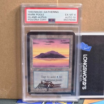 Island A - 1993 ALPHA - PSA 6 / AUTO 10 - Graded - MTG