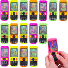 Handheld Water Game, 16 Pack Colorful Handheld Phone Game Water Ring Toss Handhe