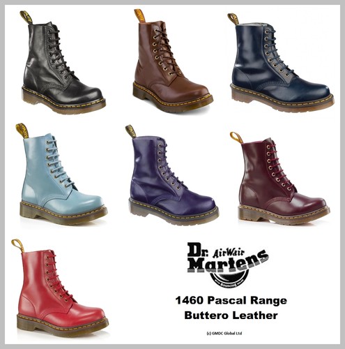 Dr Doc Martens Womens 1460 Pascal Buttero Boots 7 Seasonal Colours AW12 NEW