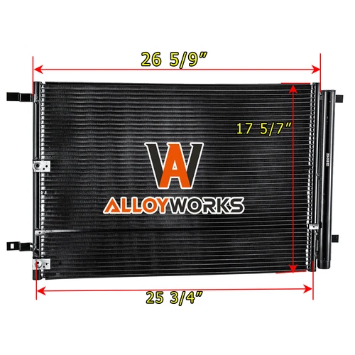 AC Condenser W/ Dryer FIT Bentley Continental Gt Gtc Flying Spur V8 2013-2019 - Picture 1 of 8