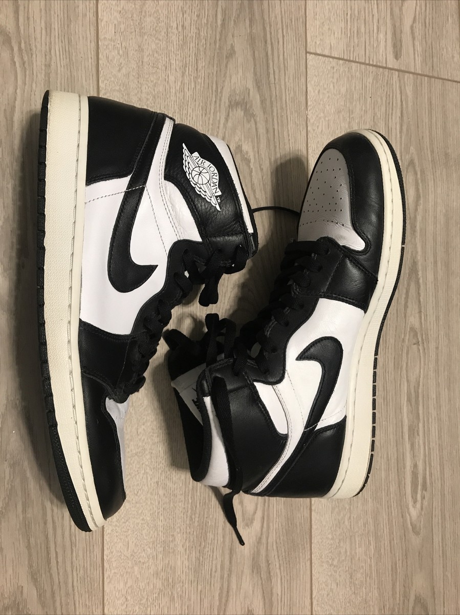 Size 11 - Jordan 1 Retro High OG Black White 2014 (PREOWNED