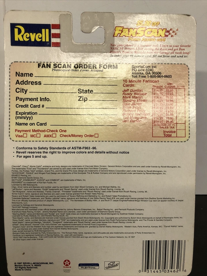 Revell Racing 97 Edition #29 Race Stock Car 1/64 Robert Pressley scooby doo W25 - Image 3 of 3