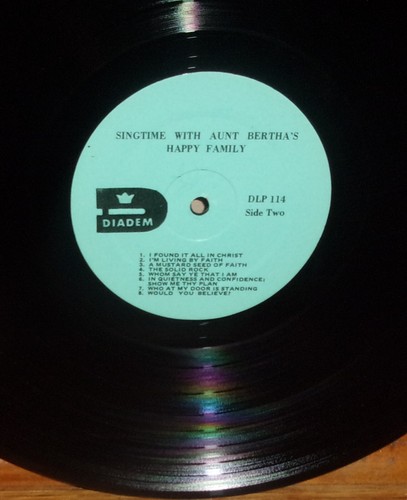 SINGTIME WITH AUNT BERTHA'S HAPPY FAMILY-Children's Bible Hour-NM-/NM- Shrink LP - Bild 5 von 5