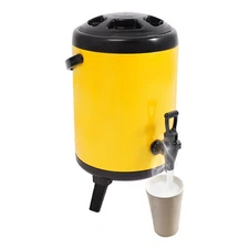 Insulated Beverage Container with Spout, Cold and Hot Drink Dispenser