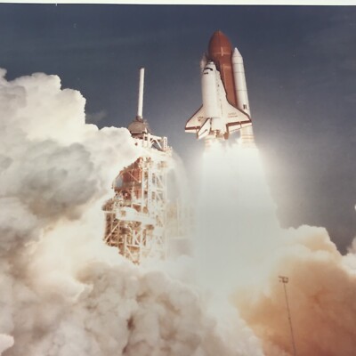 Vintage NASA Photograph Challenger Space Shuttle  STS-7  Kodak 1983