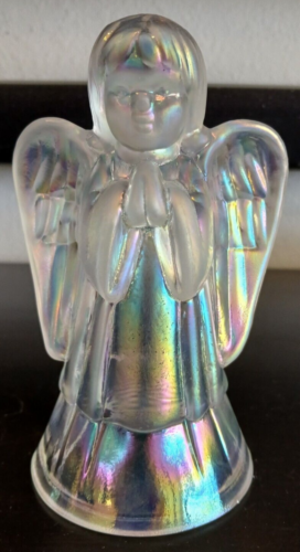 Fenton Iridescent Glass Angel 6" Tall